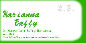 marianna baffy business card